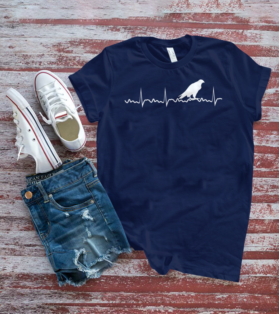 Peregrine Falcon Bird Heartbeat Pulse Animal T-Shirt
