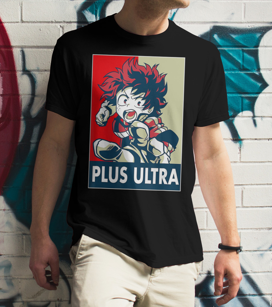 Plus Ultra My Hero Academia Manga Anime Hero T-Shirt