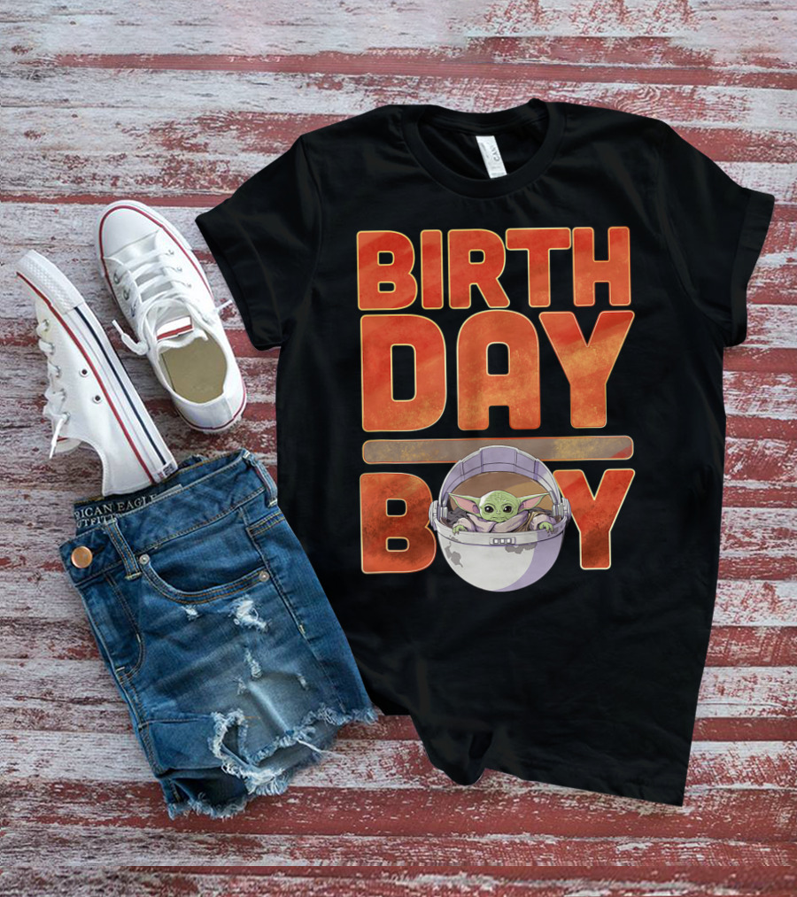 Star Wars Grogu Mandalorian Baby Yoda Birthday Boy T-Shirt