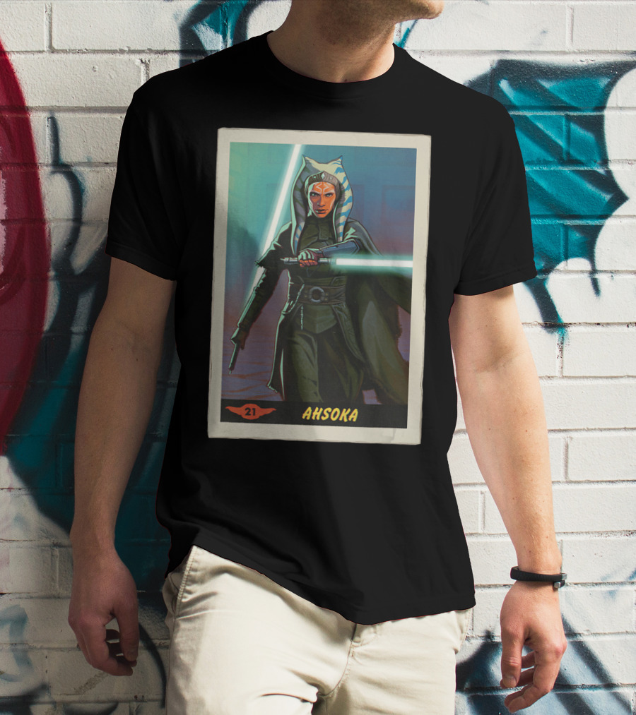 Star Wars Ahsoka Jedi Training Card The Mandalorian 21 T-Shirt