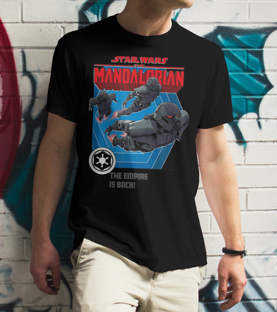 Star Wars The Mandalorian The Empire Is Back Bounty Hunter Stormtroopers T-Shirt