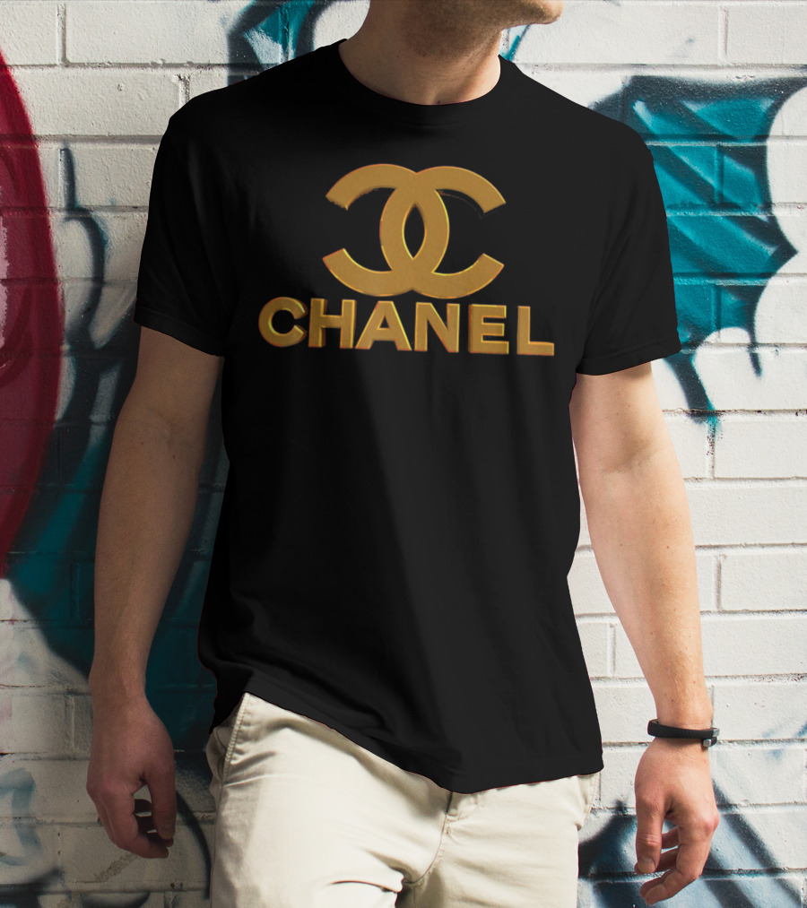 CHA.NEL Fashions Iconic Style Double C Gold T-Shirt
