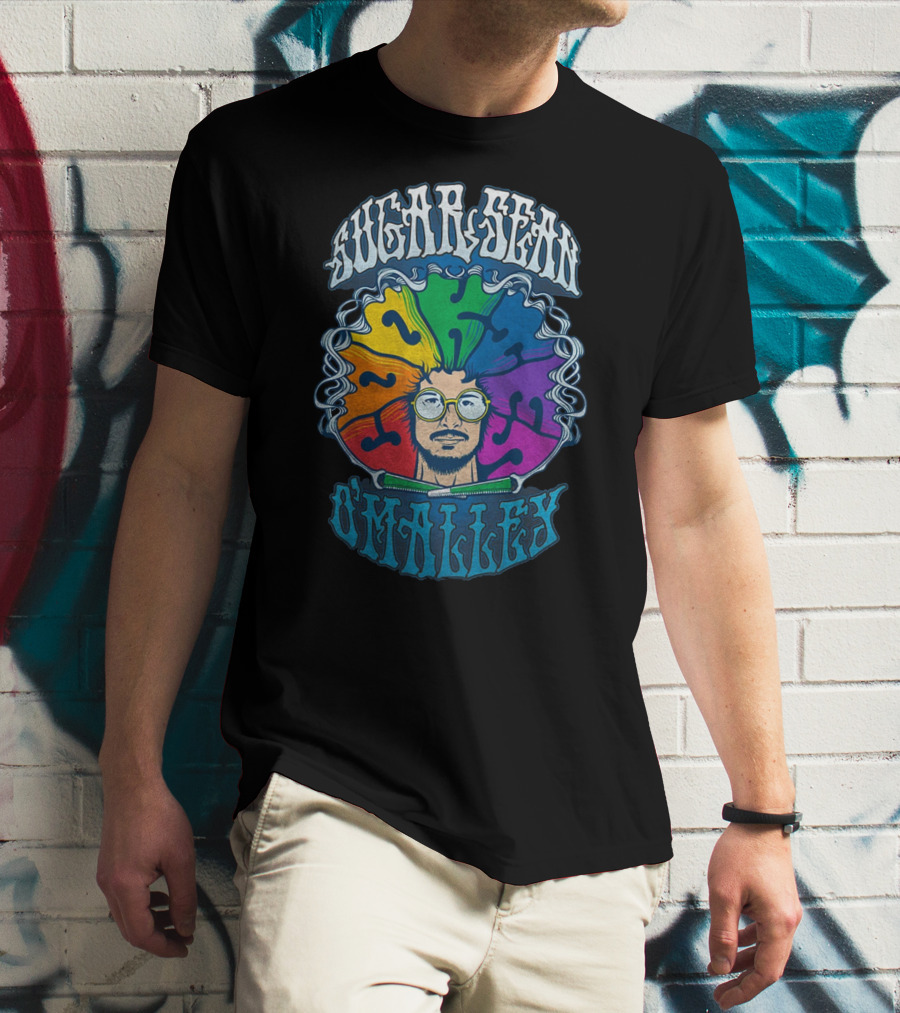 Sugar Sean O'Malley Psychedelic Rainbow T-Shirt
