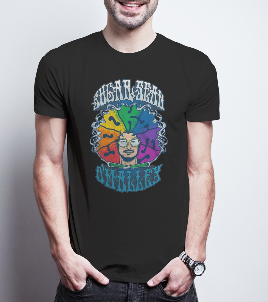 Sugar Sean O'Malley Psychedelic Rainbow T-Shirt