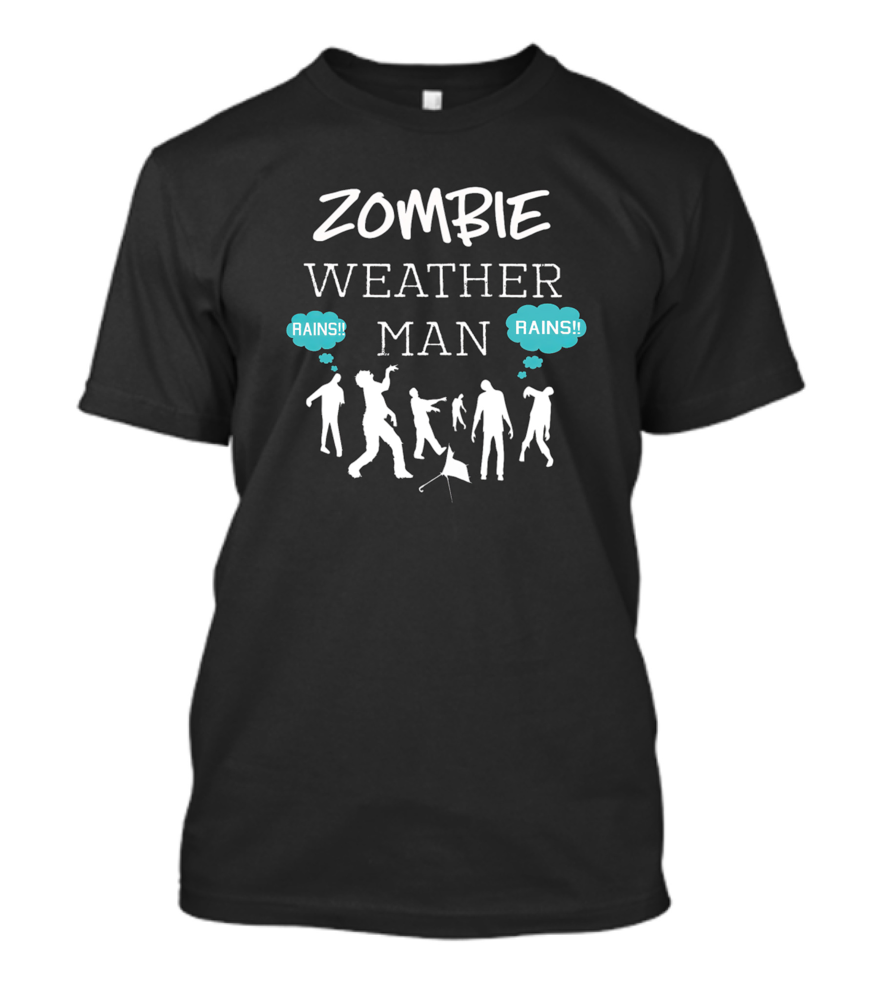 ZOMBIE WEATHER MAN RAINS T-Shirt