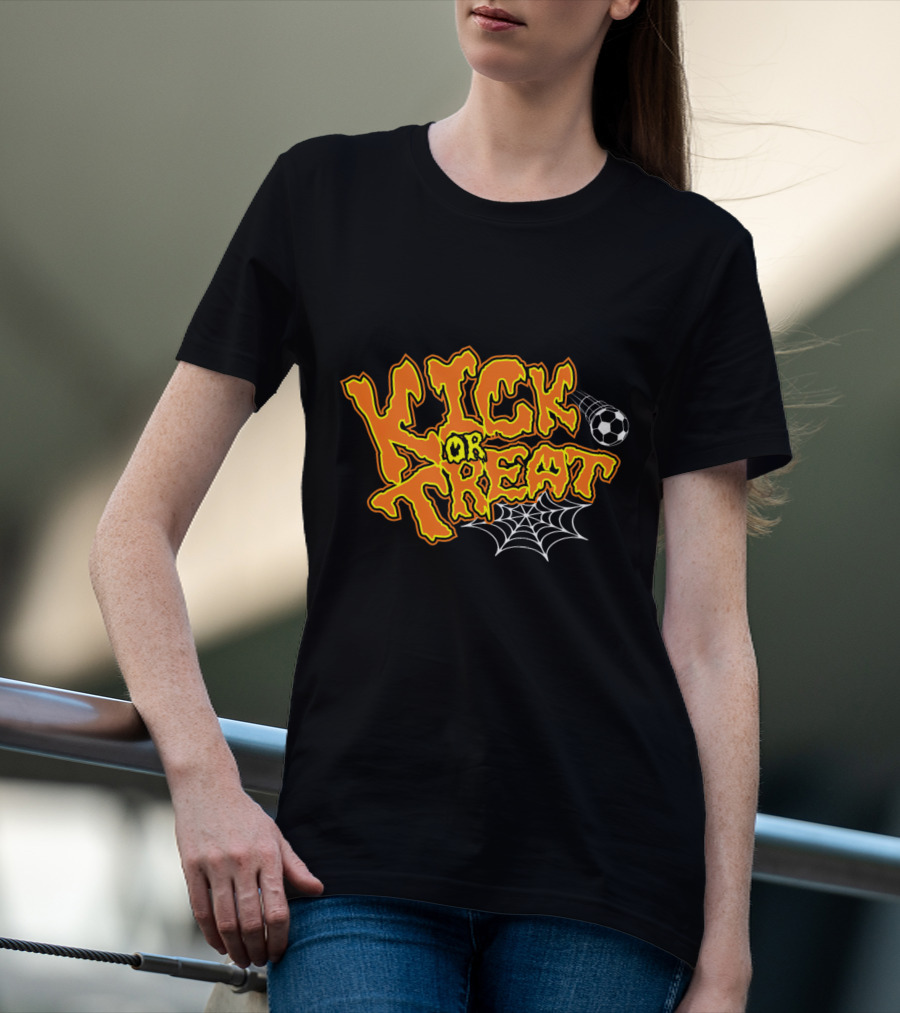 Kick Or Treat Halloween Soccer T-Shirt