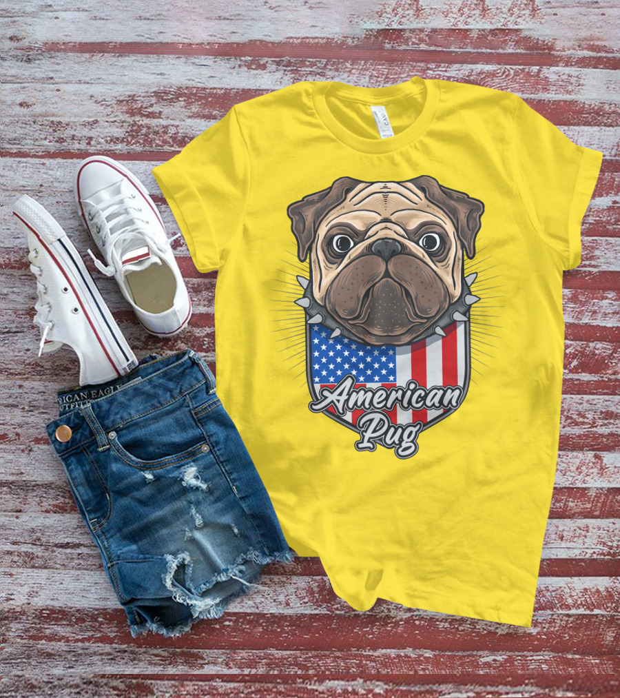 American Pug Bulldog USA T-Shirt