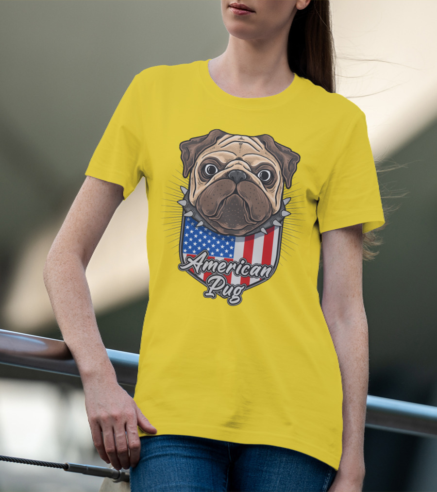 American Pug Bulldog USA T-Shirt