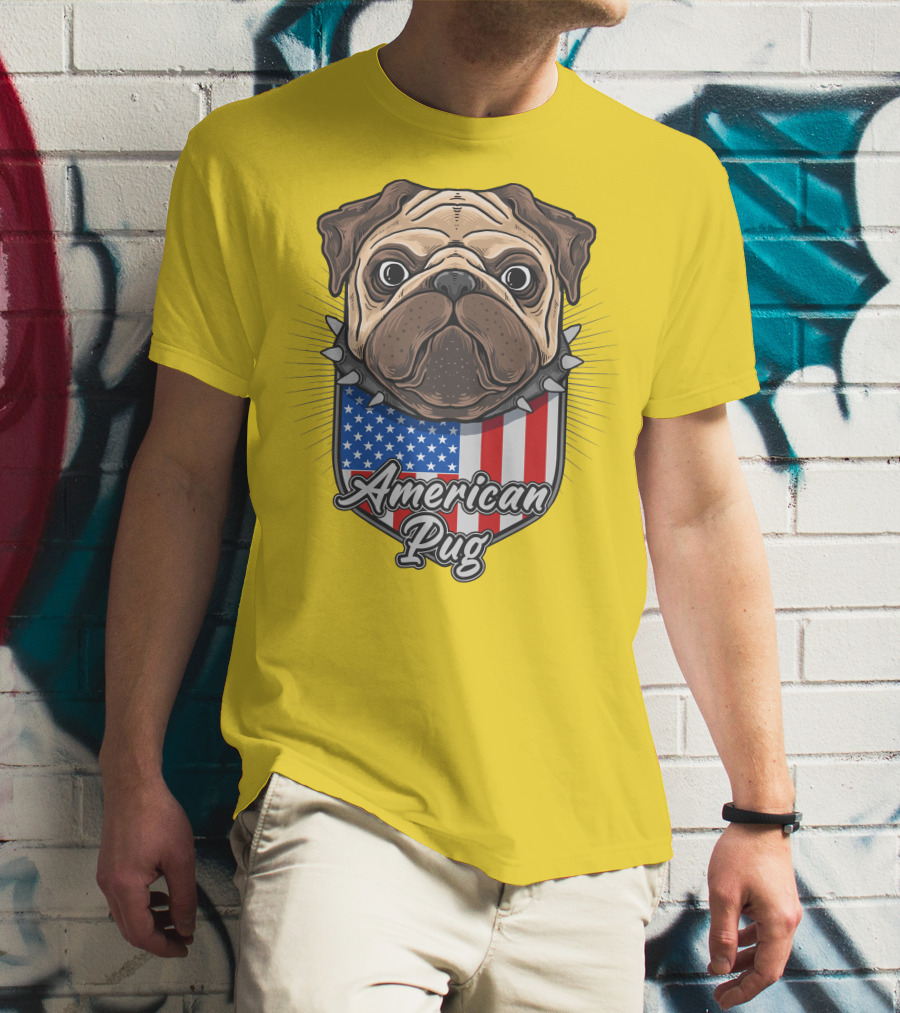 American Pug Bulldog USA T-Shirt