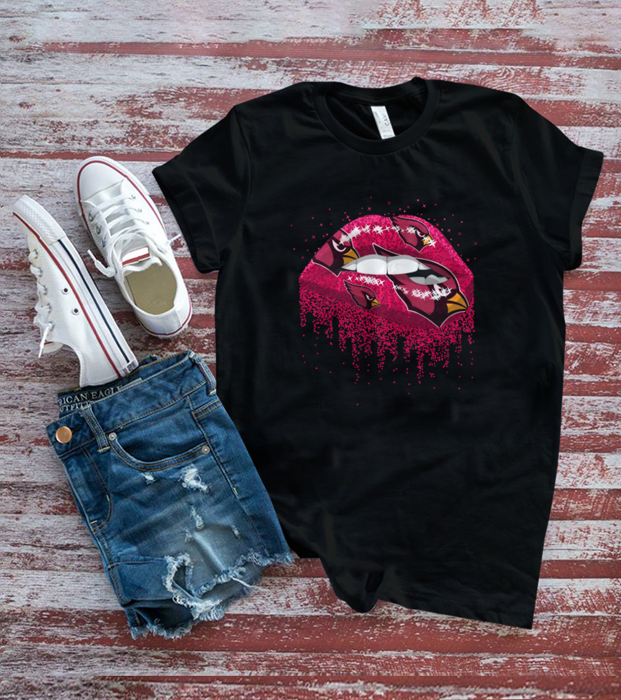 Arizona Cardinals Logo Lips T-Shirt