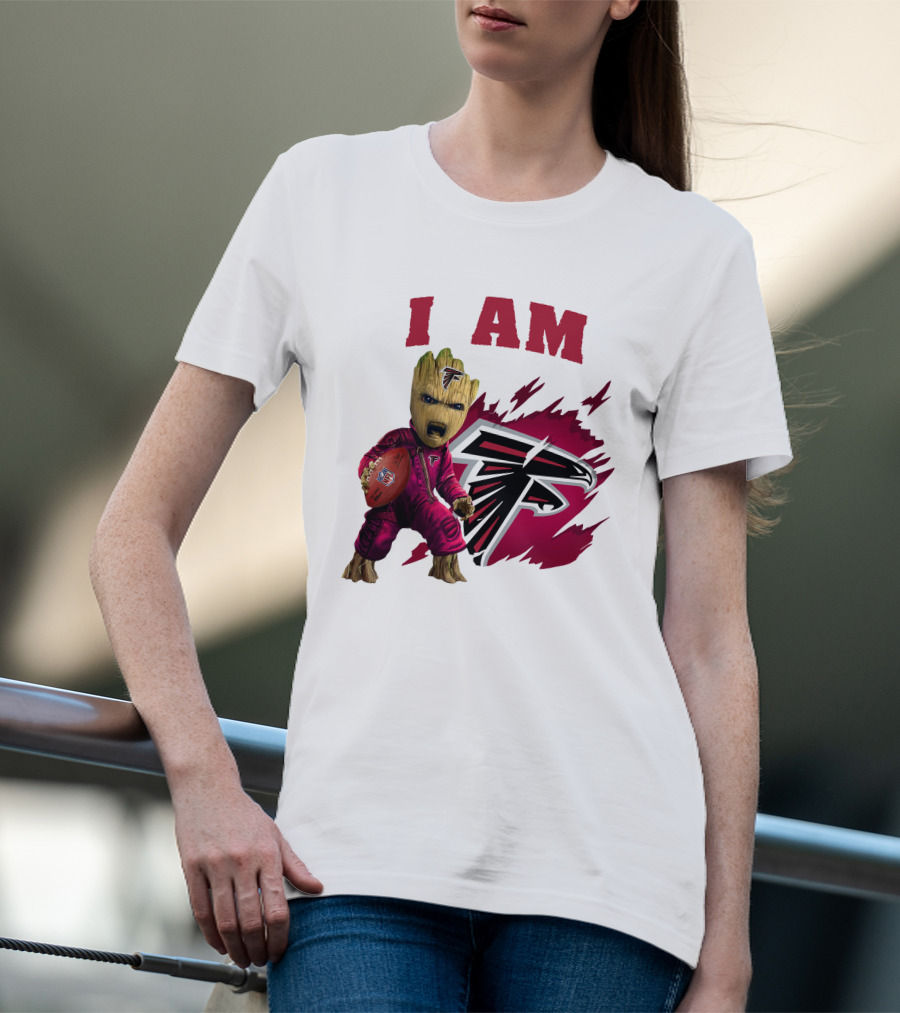 I Am Groot Atlanta Falcons Football Team Fan T-Shirt