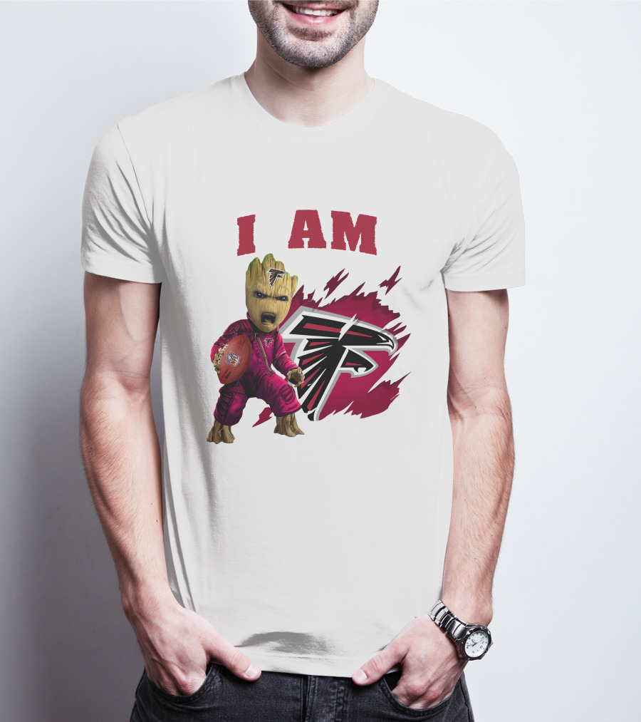 I Am Groot Atlanta Falcons Football Team Fan T-Shirt
