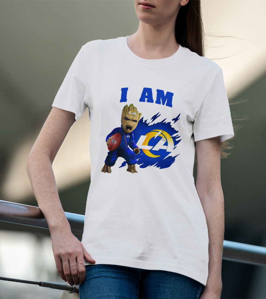 I Am Groot Los Angeles Rams LA Football T-Shirt