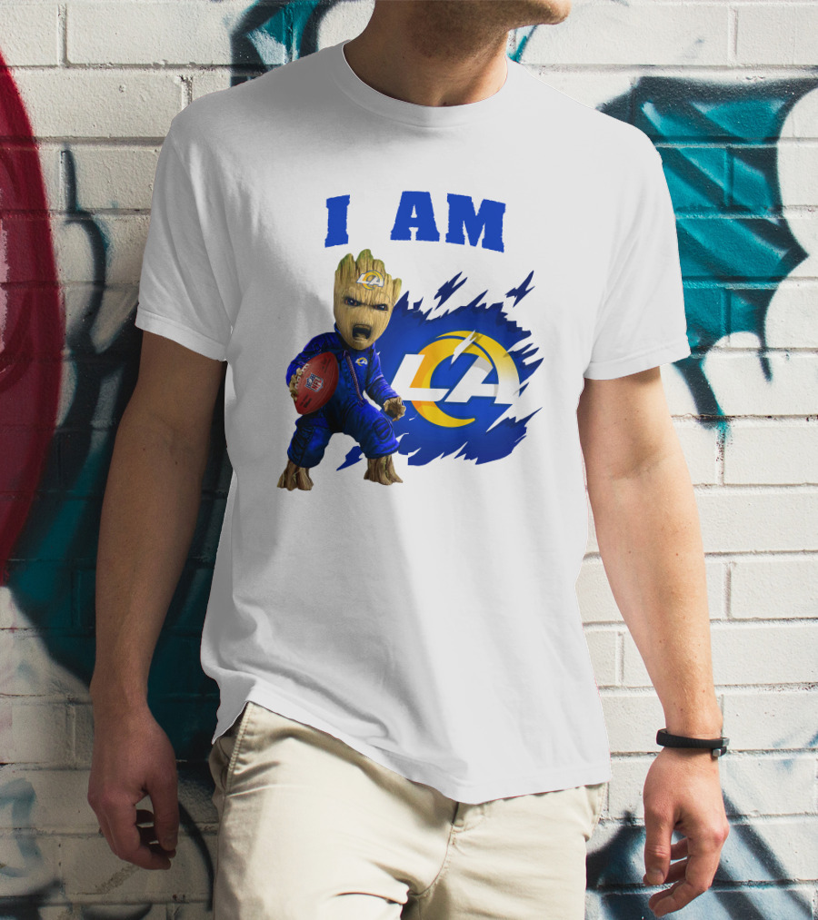 I Am Groot Los Angeles Rams LA Football T-Shirt