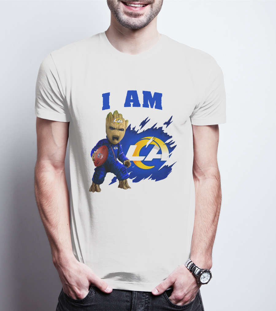 I Am Groot Los Angeles Rams LA Football T-Shirt