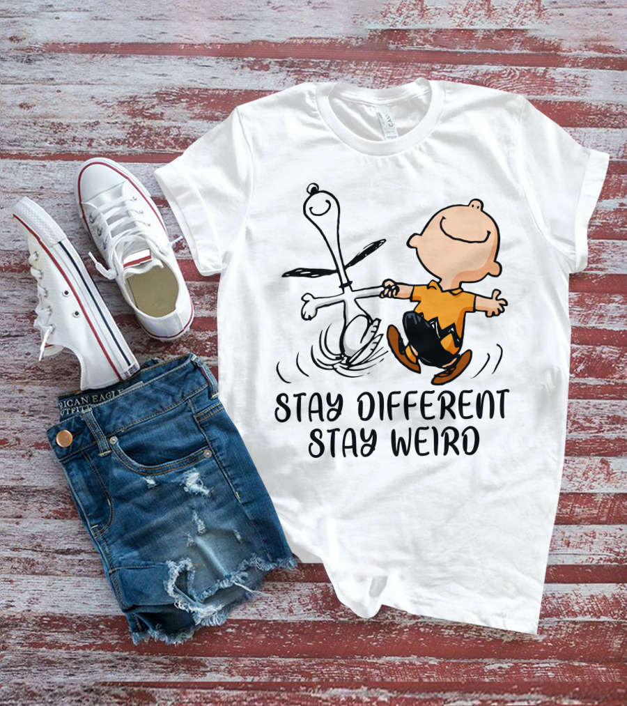 Stay Different Stay Weird Snoopy And Friends Dance T-Shirt