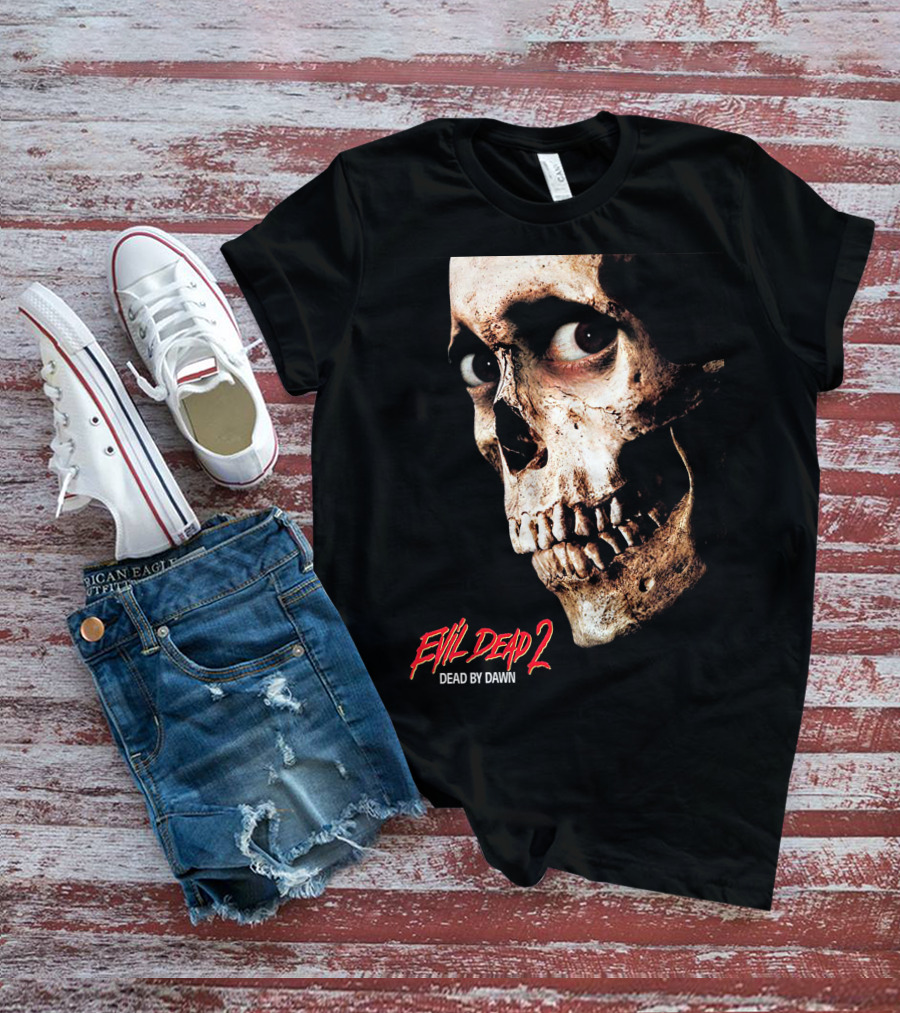 Evil Dead 2 Dead By Dawn Skull Face T-Shirt