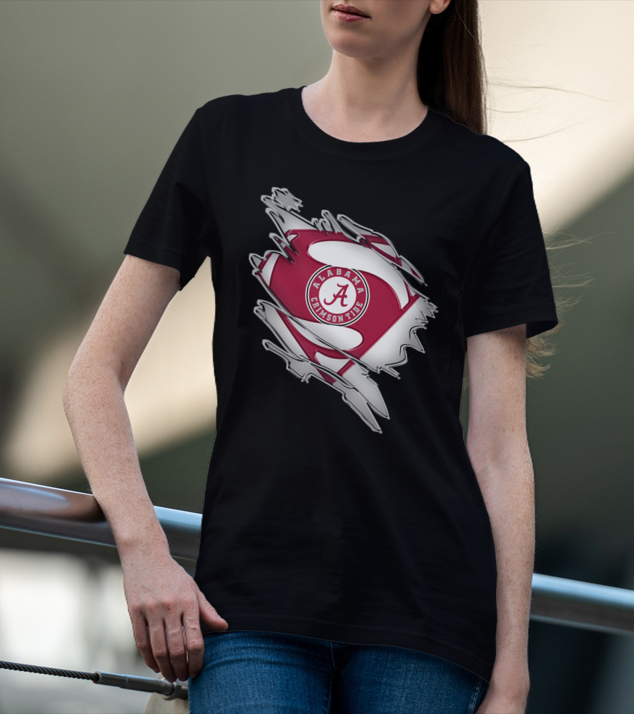Alabama Crimson Tide Super Man T-Shirt