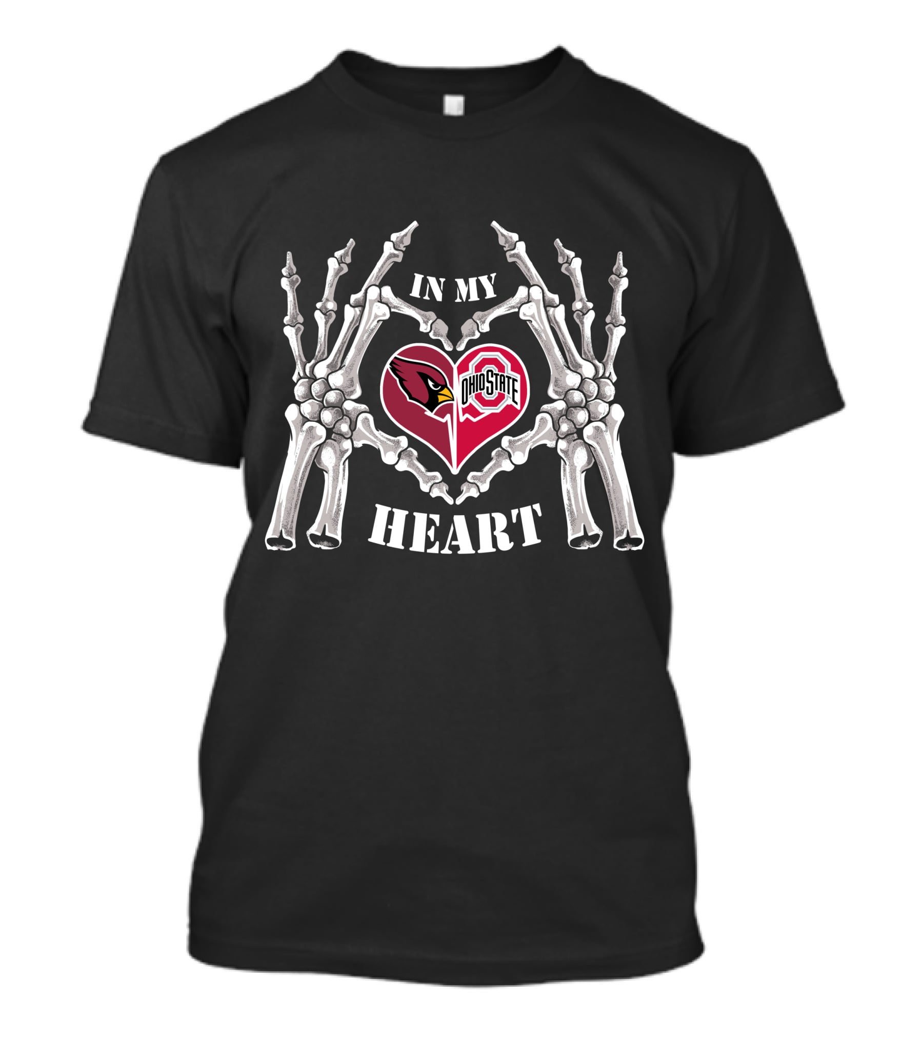 Arizona Cardinals Ohio State Buckeyes In My Heart T-Shirt