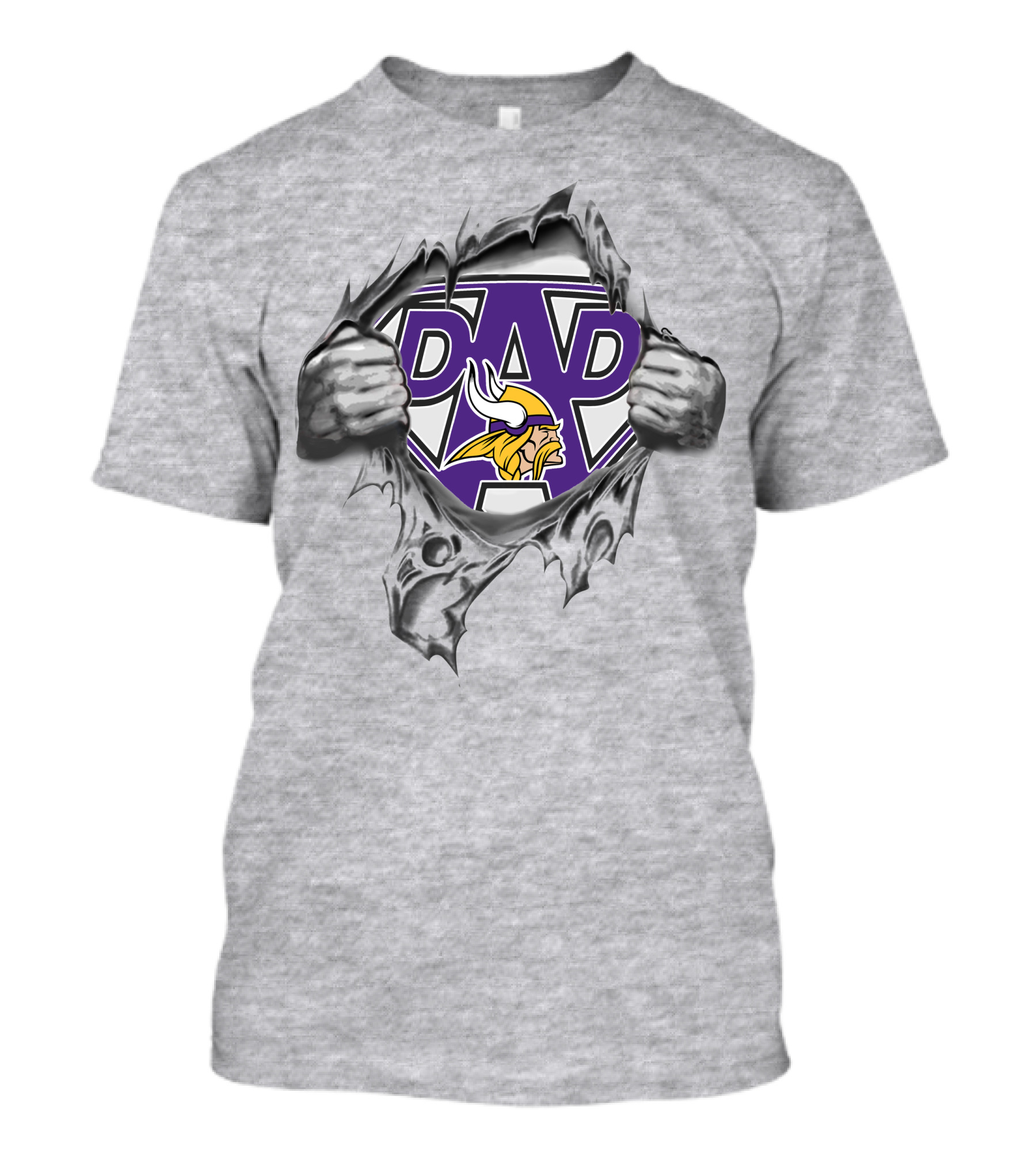 Dad Minnesota Vikings Fan Superhero T-Shirt
