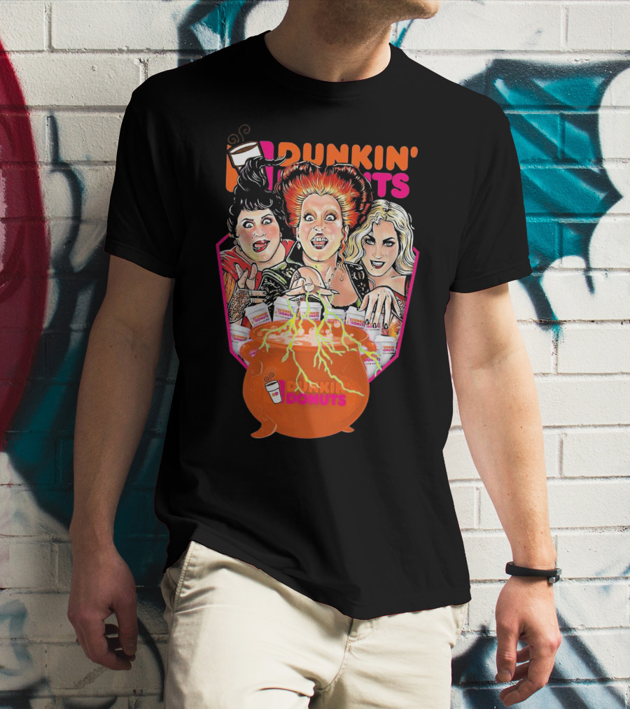 Hocus Pocus Witches Dunkin' Donuts Cauldron Magic T-Shirt