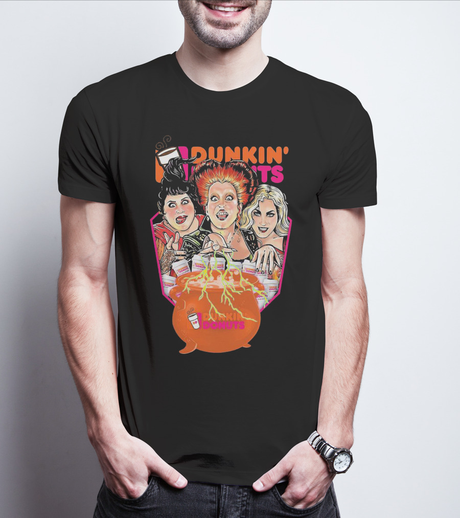Hocus Pocus Witches Dunkin' Donuts Cauldron Magic T-Shirt