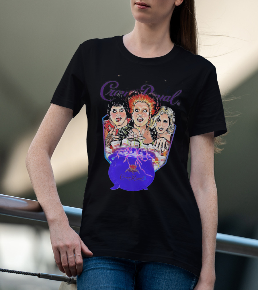 Crown Royal Halloween Hocus Pocus Witches Cauldron Magic T-Shirt