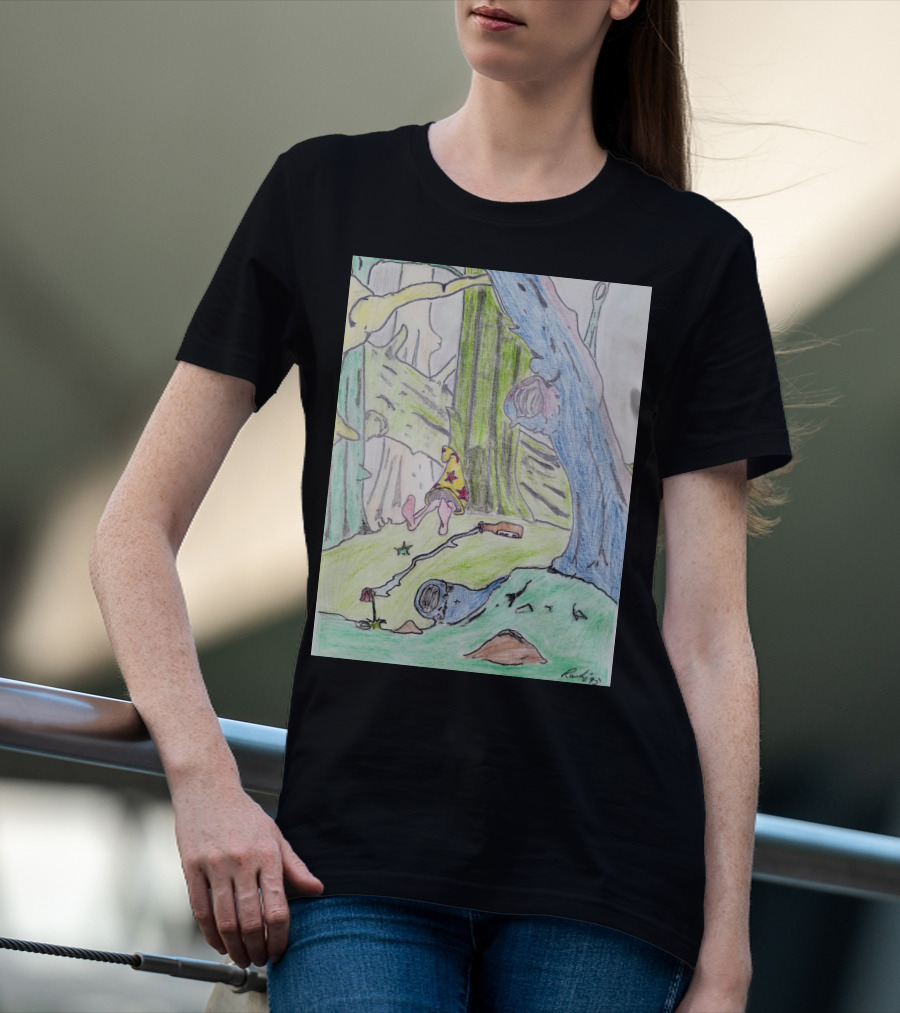 The Colored Forest Mysterious Path In Enchanted Woods T-Shirt
