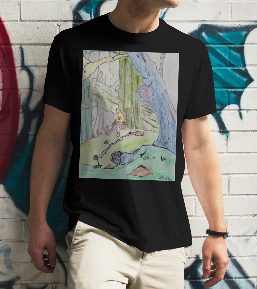 The Colored Forest Mysterious Path In Enchanted Woods T-Shirt