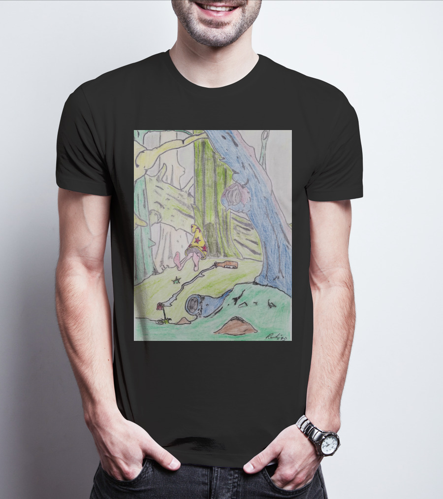 The Colored Forest Mysterious Path In Enchanted Woods T-Shirt