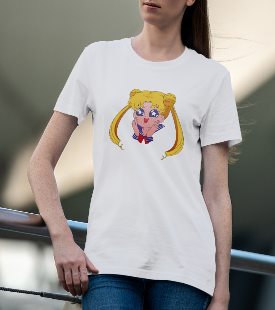 Sailor Moon Usagi Tsukino Star Eyes Anime Character T-Shirt