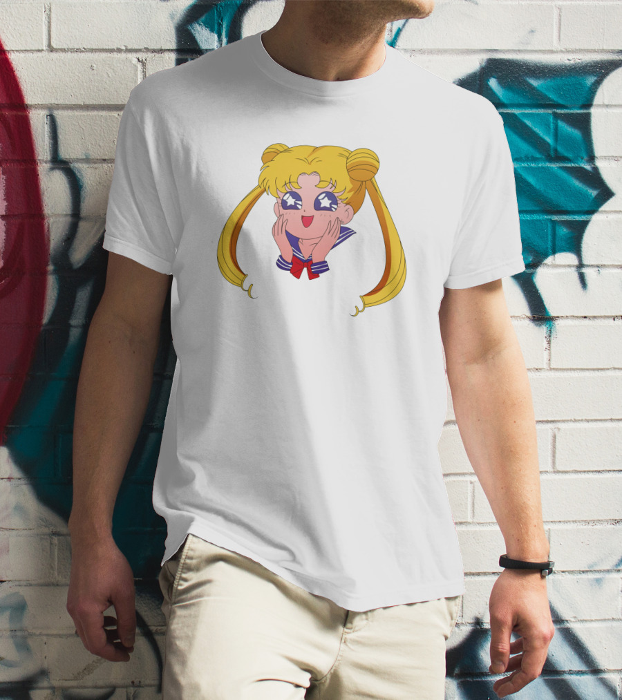 Sailor Moon Usagi Tsukino Star Eyes Anime Character T-Shirt