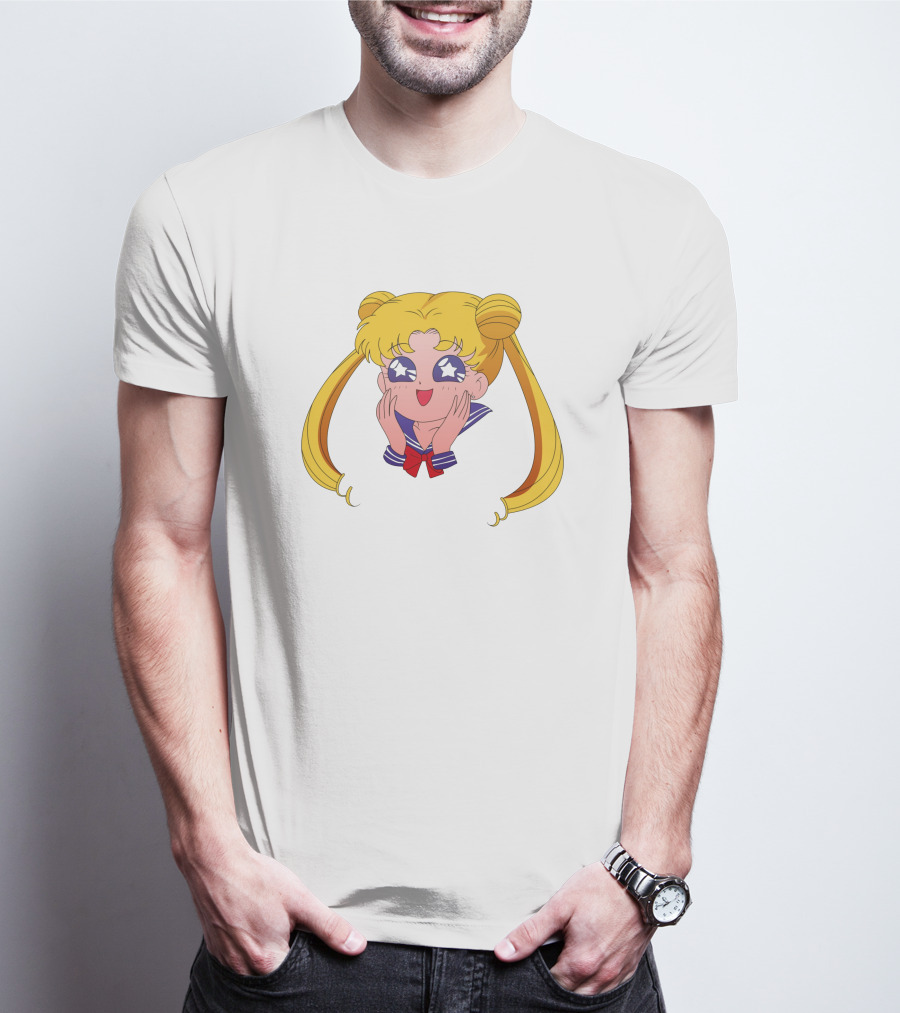 Sailor Moon Usagi Tsukino Star Eyes Anime Character T-Shirt