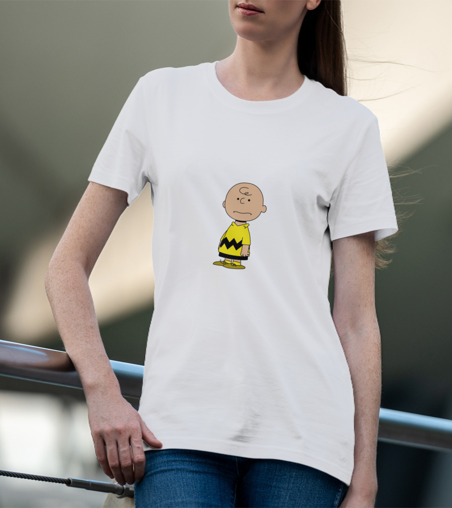Charlie Brown Peanuts Yellow Zigzag Shirt Character Classic T-Shirt