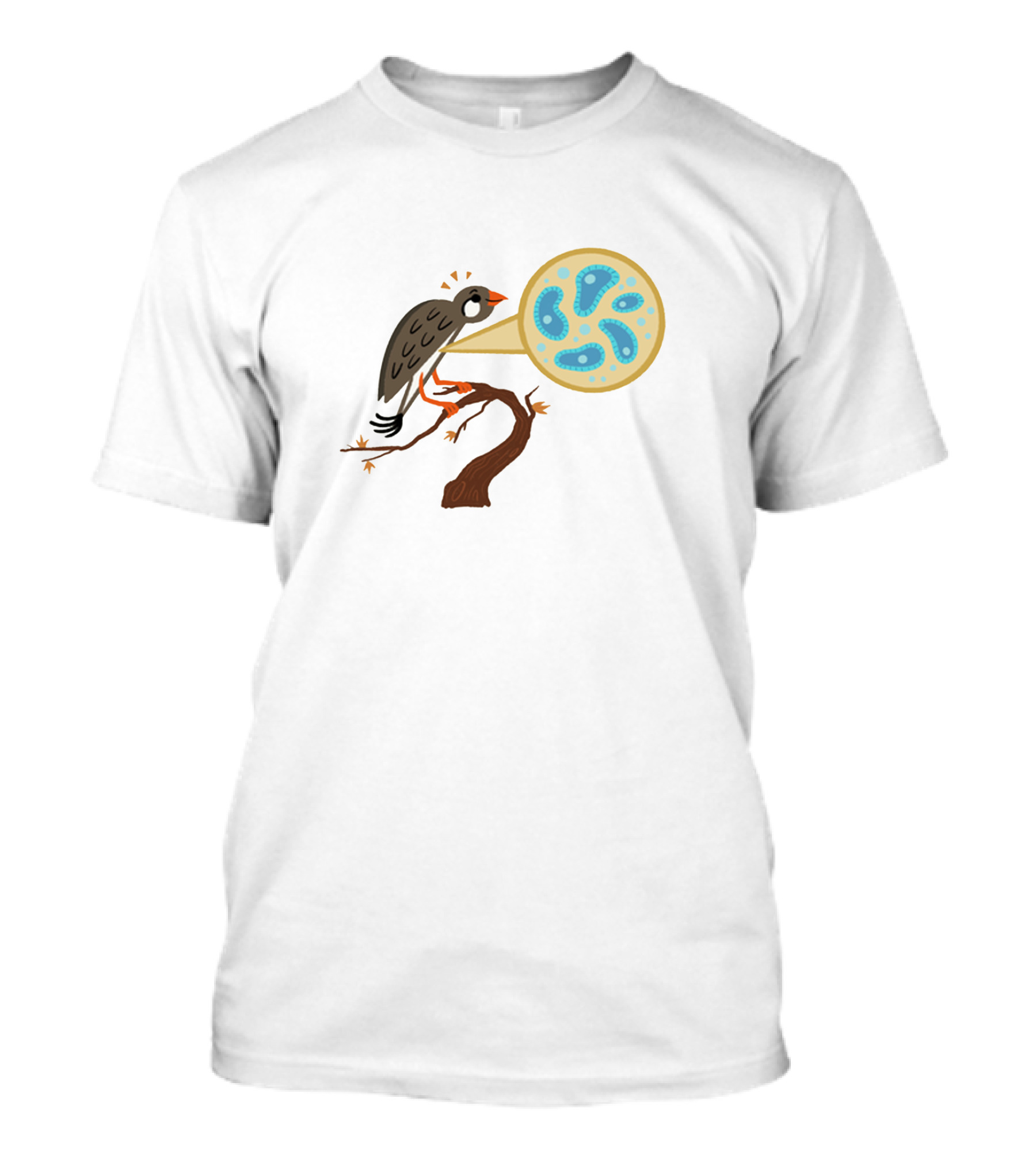 Ologies Bird With Microbiology T-Shirt