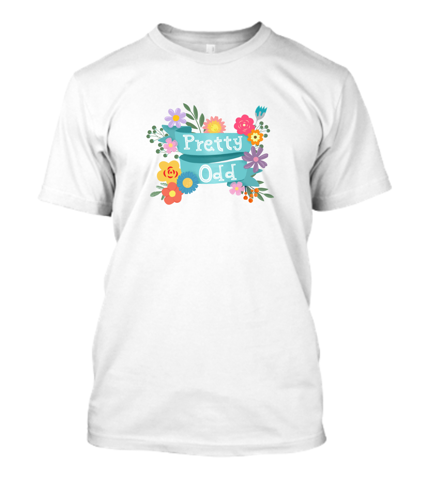 Pretty Odd Colorful Floral Arrangement T-Shirt