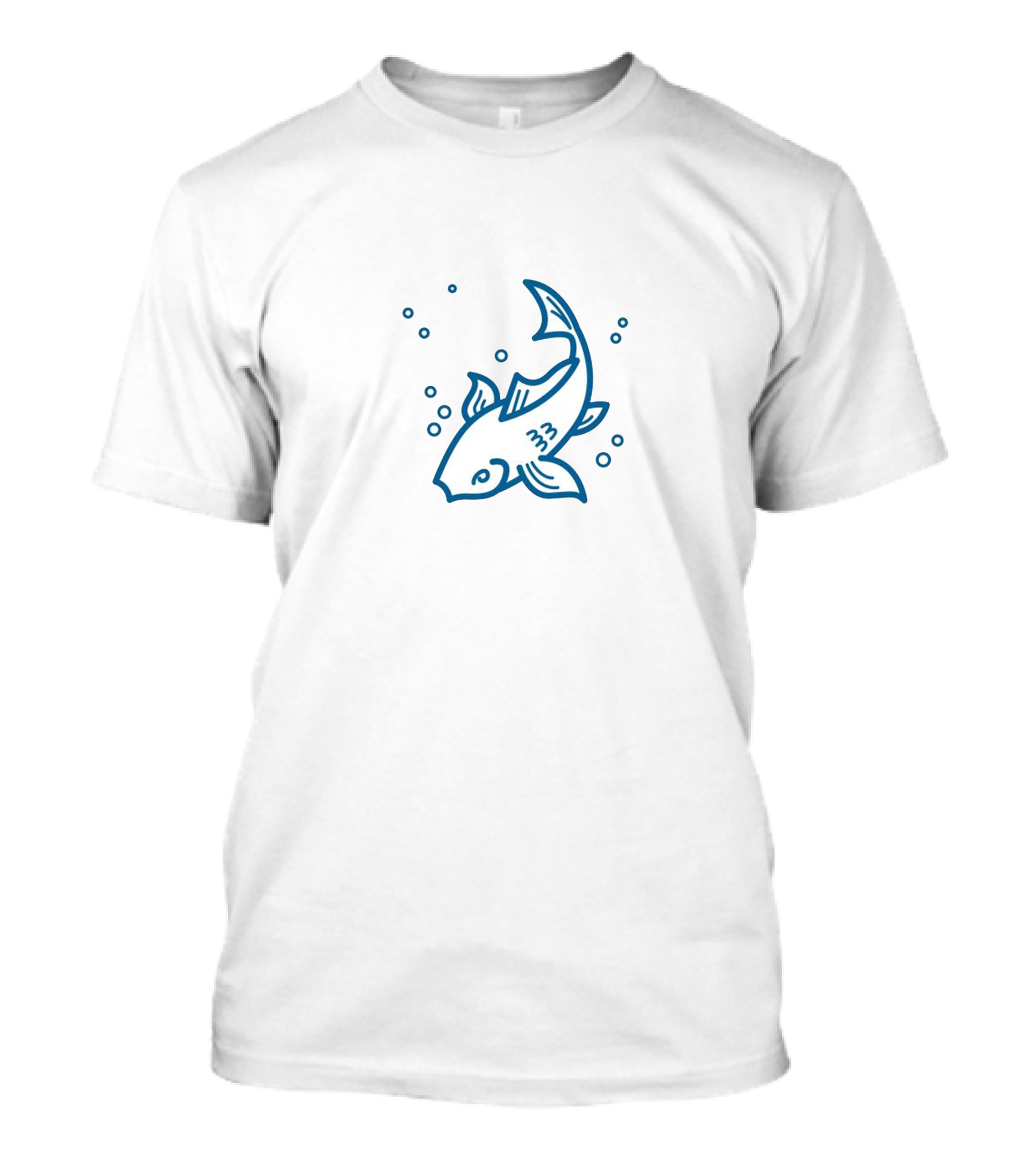 Informer Fish Icon With Bubbles T-Shirt