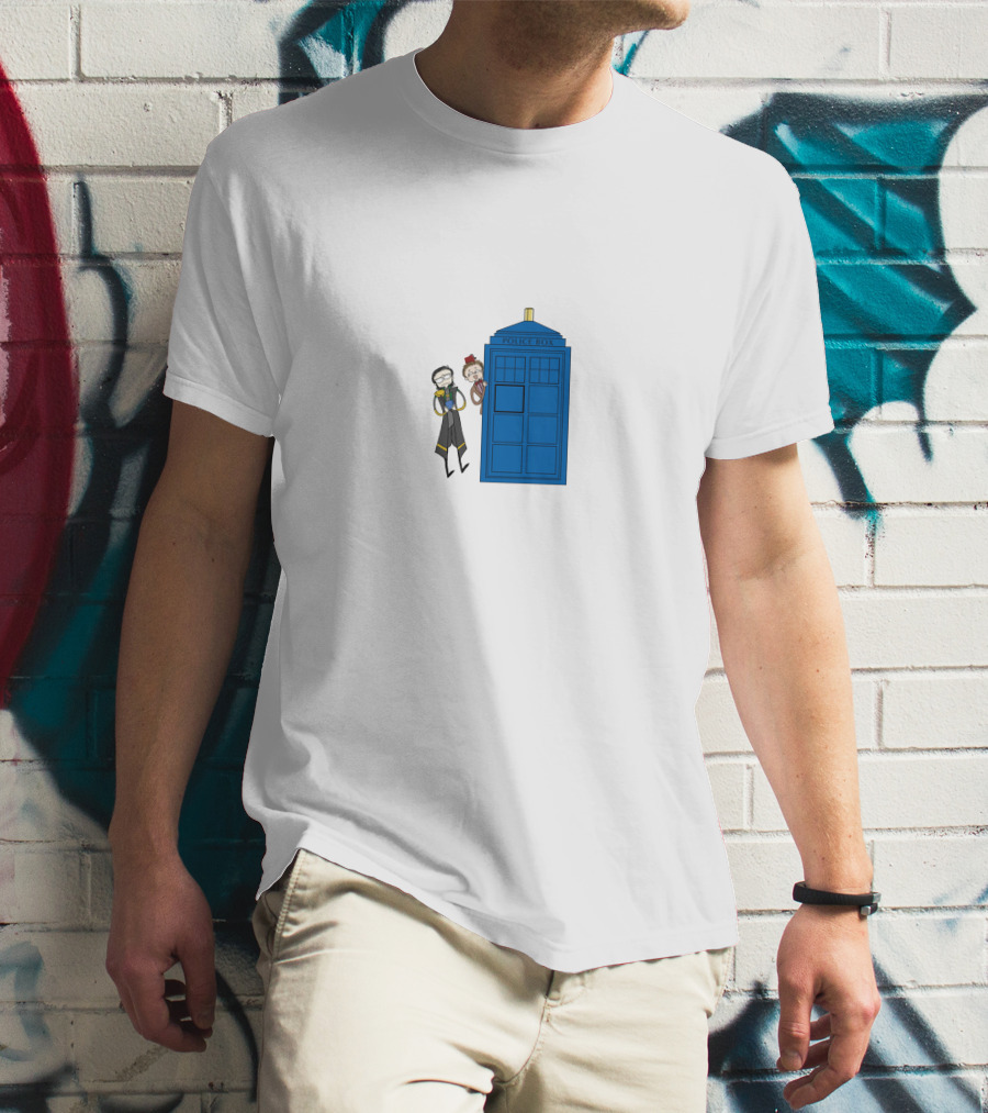 Twomad Police Box Doctor Who T-Shirt