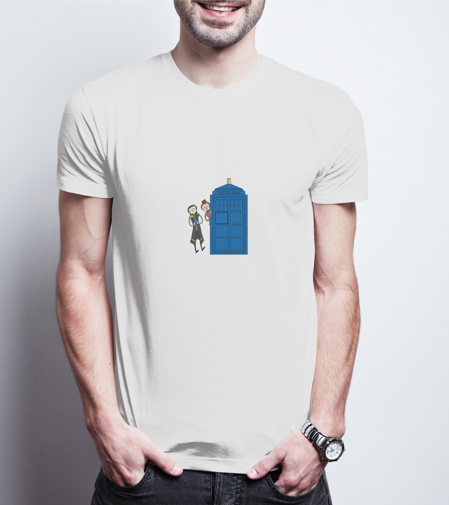 Twomad Police Box Doctor Who T-Shirt