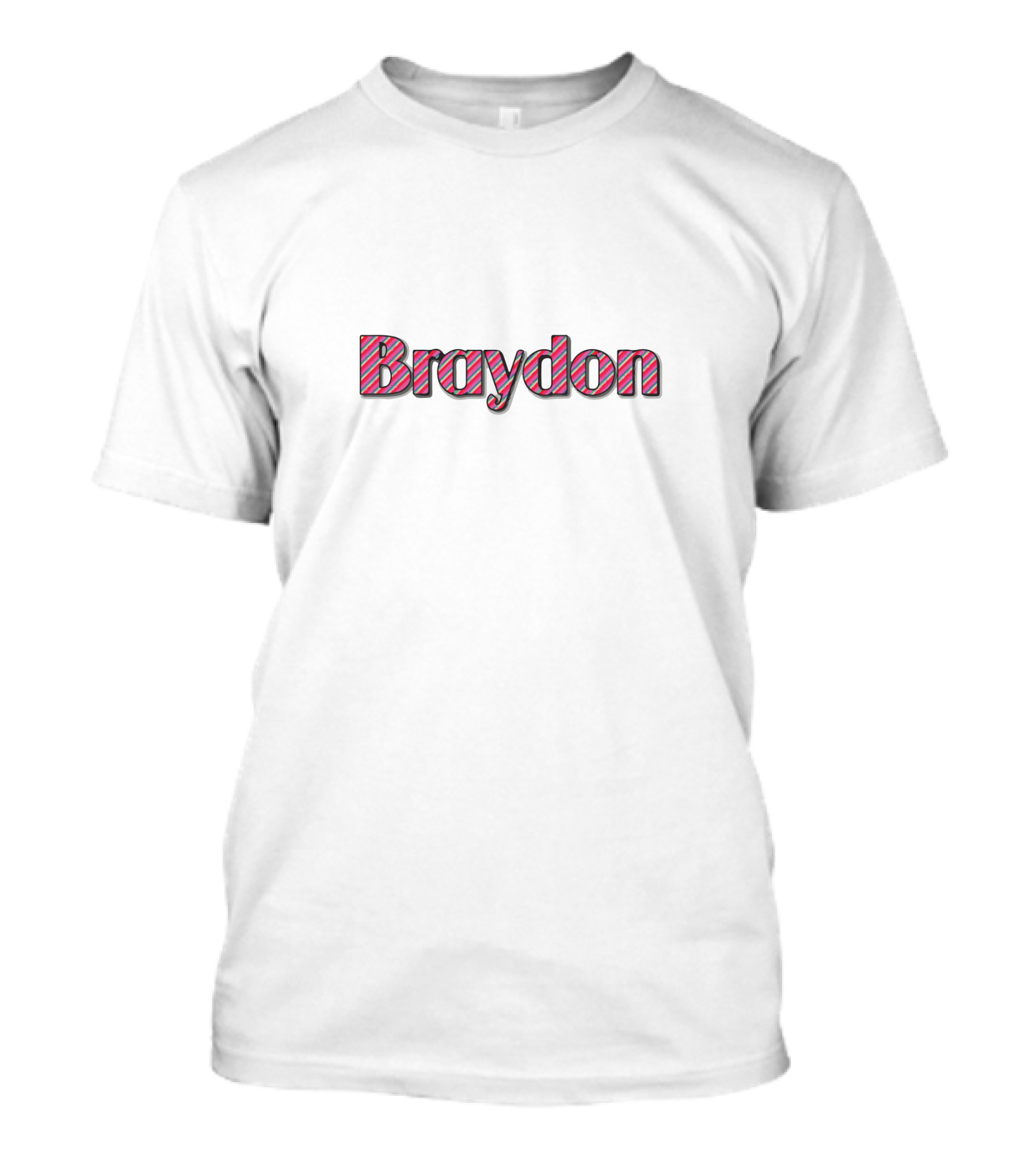 Braydon Price Striped Text T-Shirt