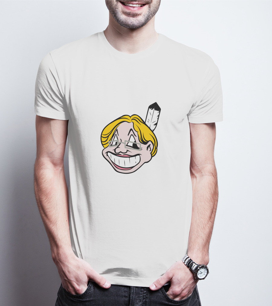 Warren Pocahontas Parody Caricature Feather T-Shirt