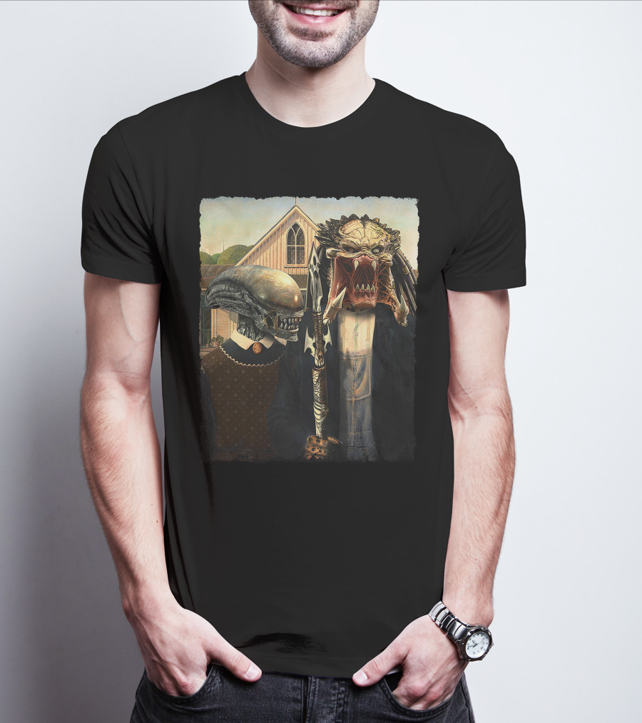 Aliens Predator Gothic T-Shirt