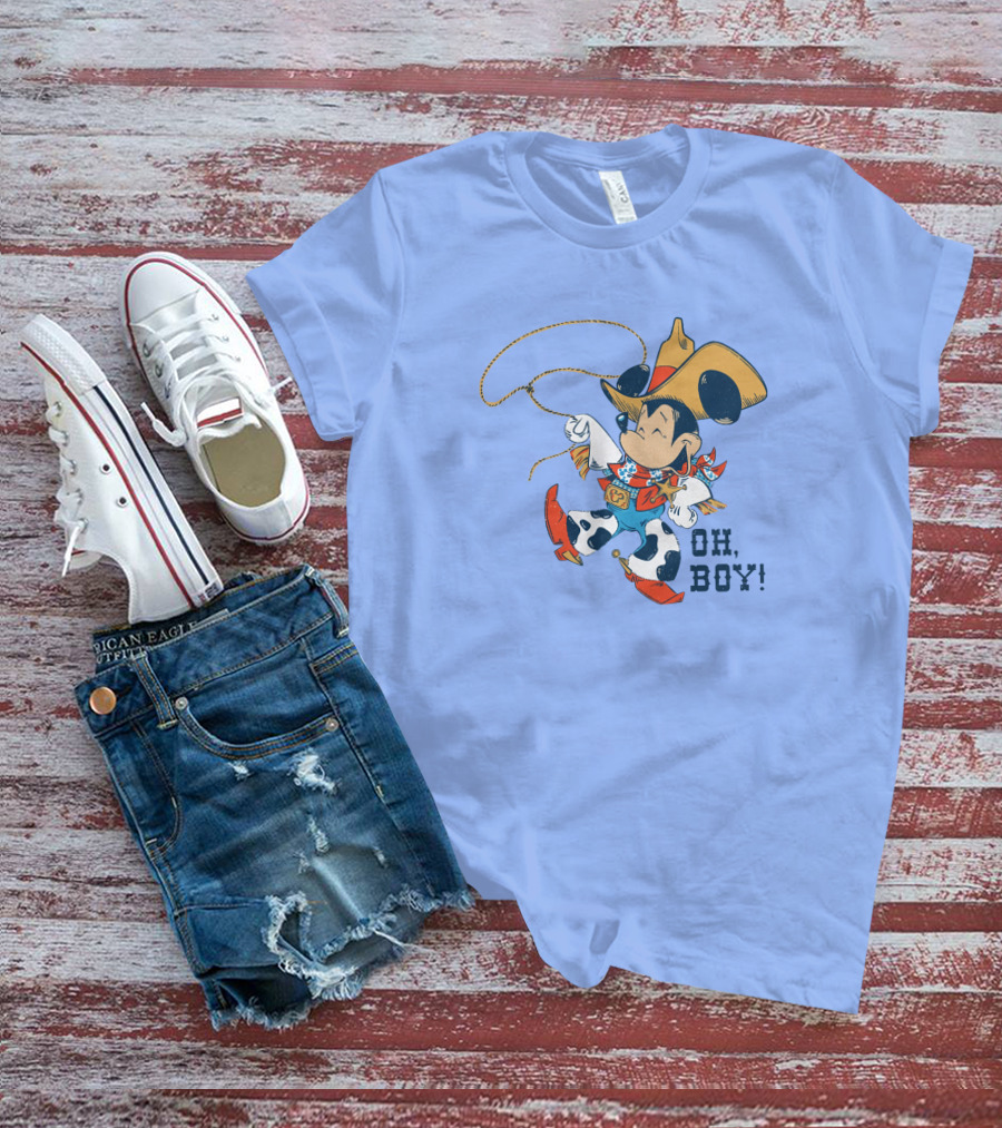 Mickey Mouse Cowboy Oh Boy T-Shirt