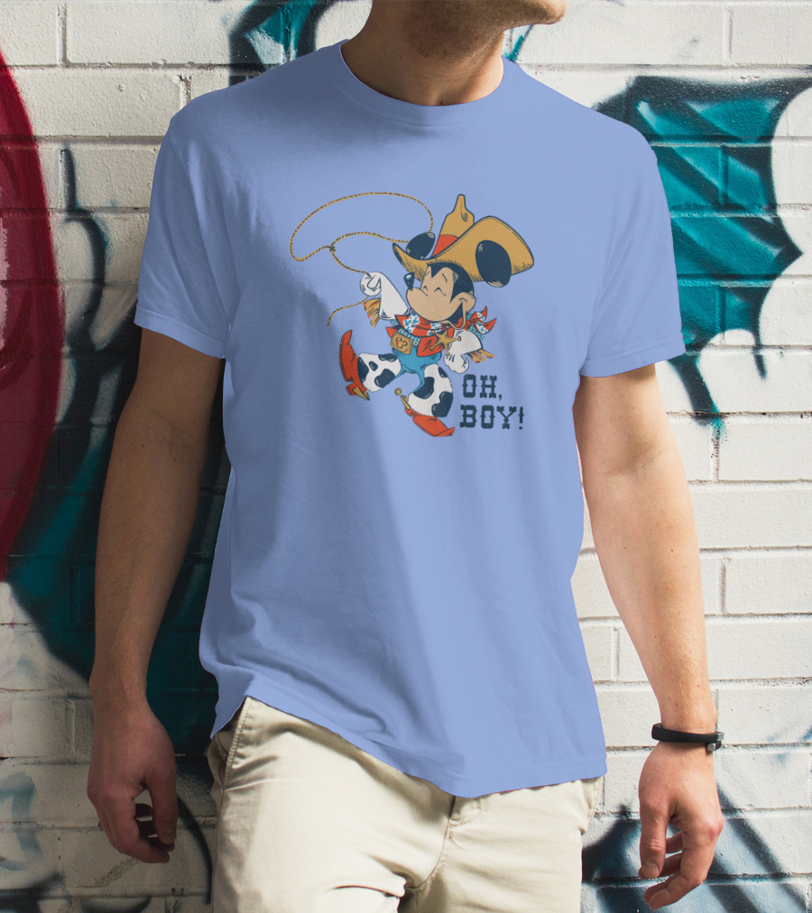 Mickey Mouse Cowboy Oh Boy T-Shirt