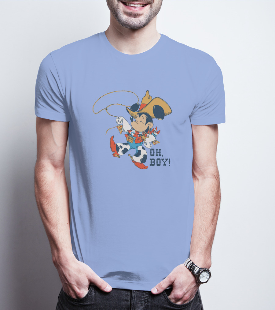 Mickey Mouse Cowboy Oh Boy T-Shirt