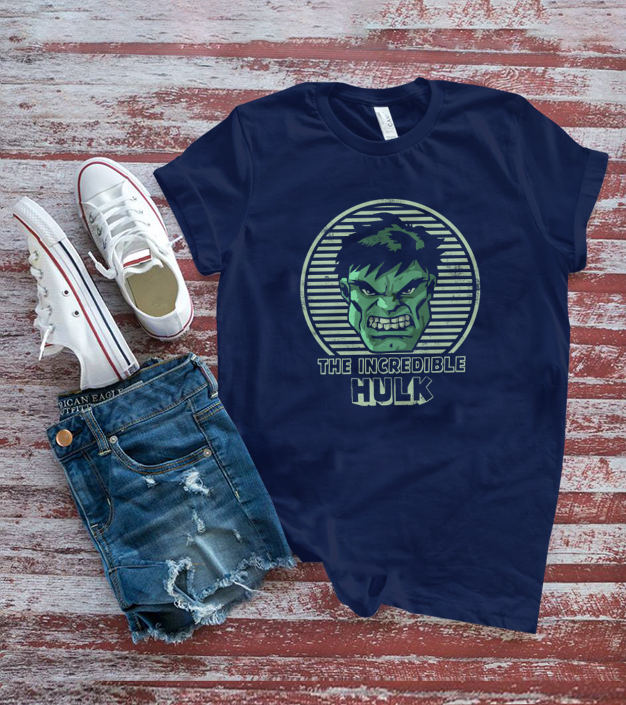 The Incredible Hulk Vintage Hulk Retro Face T-Shirt