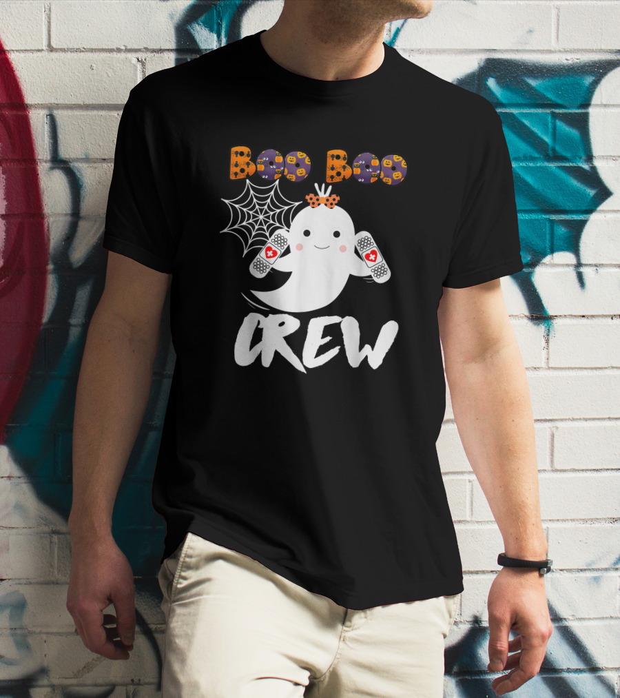 Boo Boo Crew Nurse Funny Halloween Ghost Costume Fun T-Shirt