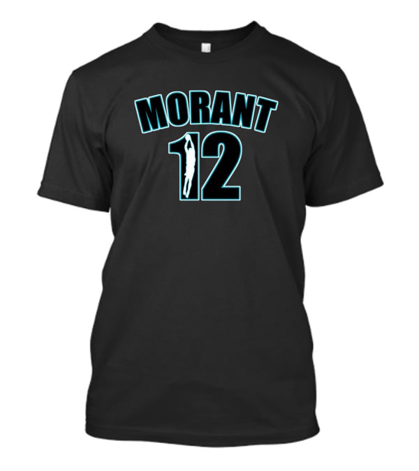 Morant 12 Silhouette Basketball Dunk T-Shirt