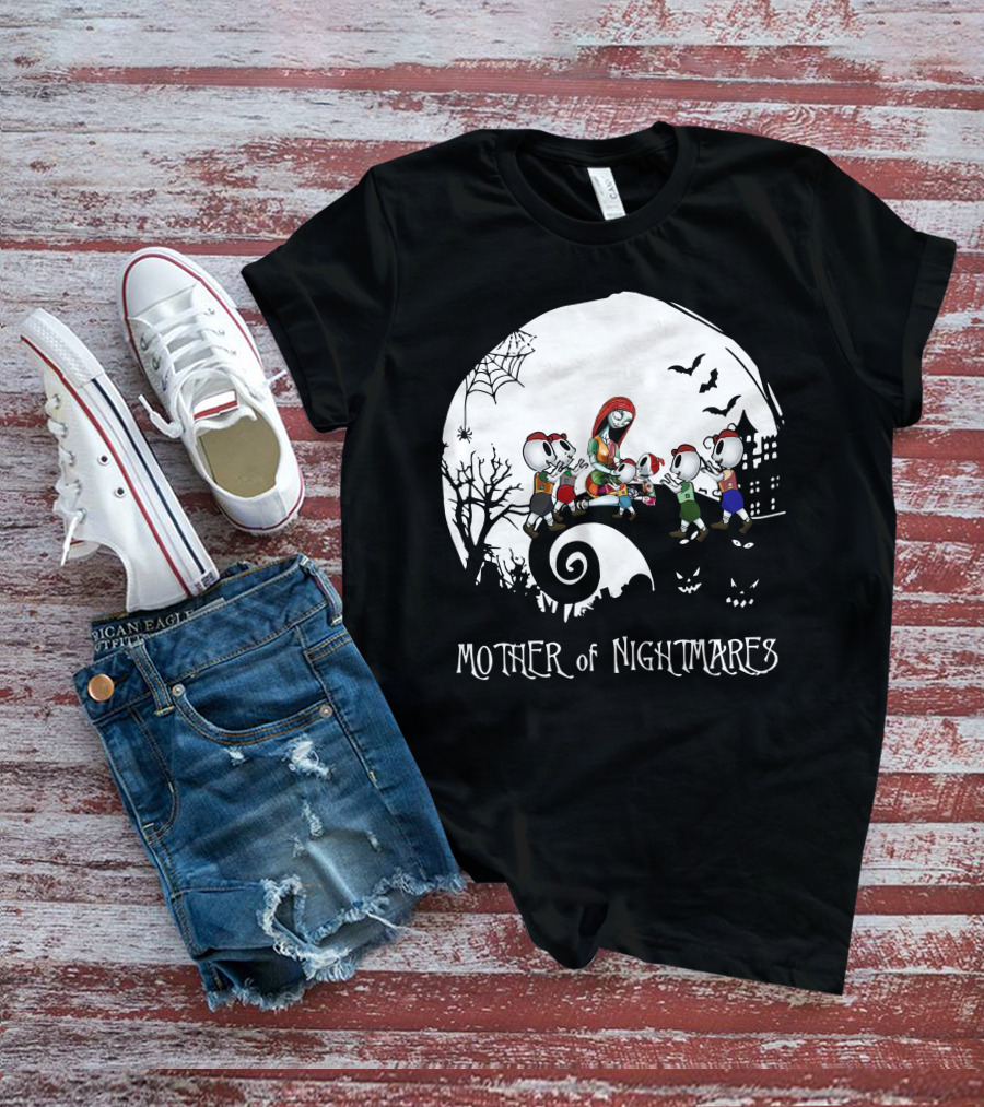 Mother Of Nightmares Halloween Scene With Five Characters T-Shirt