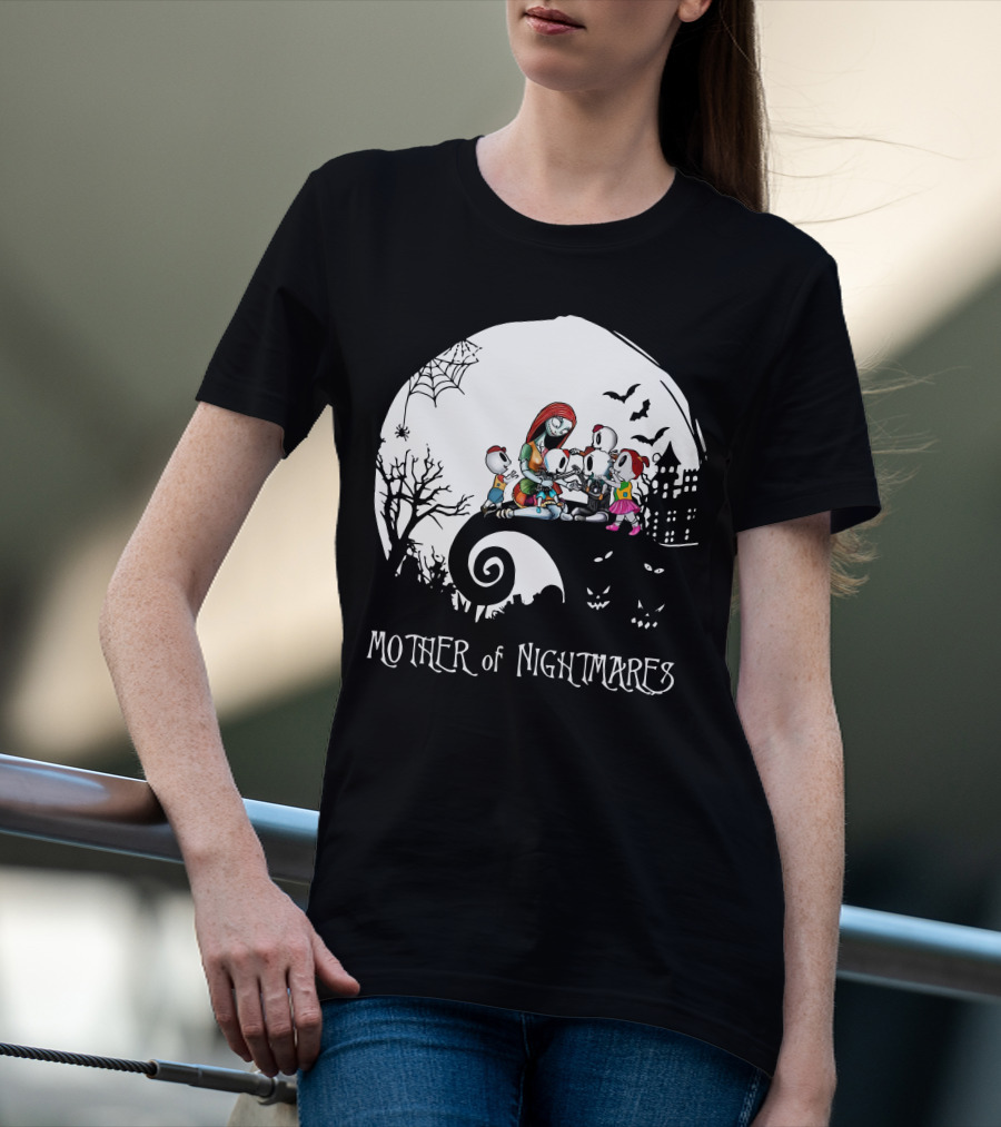 Mother Of Nightmares Halloween Family Moon Scene T-Shirt